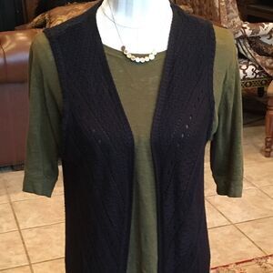 ANN TAYLOR Loft Olive Green Upscale Professional